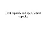 Ppt Heat Capacity And Specific Heat Capacity Powerpoint Presentation