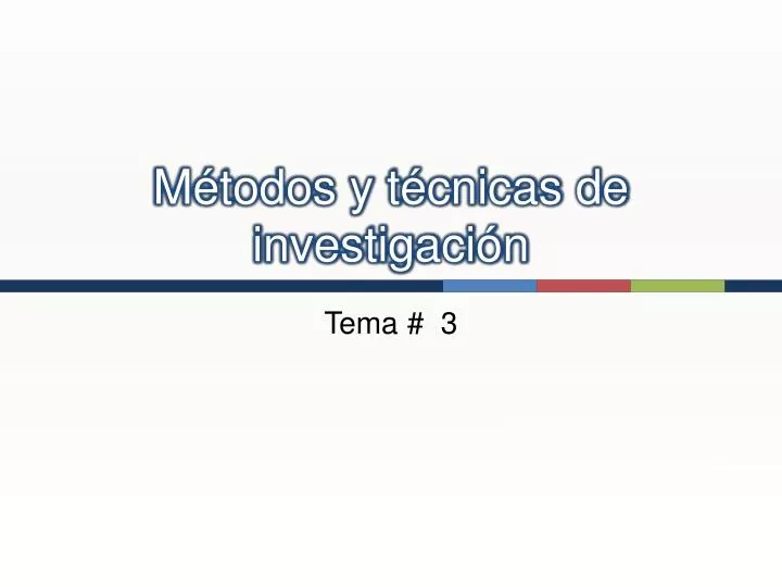 Ppt M Todos Y T Cnicas De Investigaci N Powerpoint Presentation Free