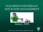 Ppt Hazardous Waste And Chemical Management Powerpoint Presentation