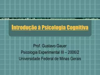 PPT PSICOLOGÍA COGNITIVA PowerPoint Presentation free download ID