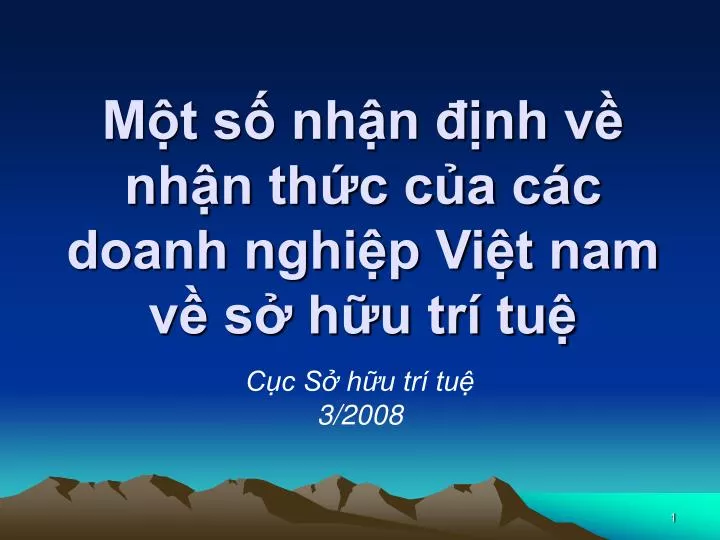 Ppt M T S Nh N Nh V Nh N Th C C A C C Doanh Nghi P Vi T Nam V S