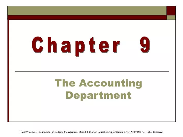 the accounting department
