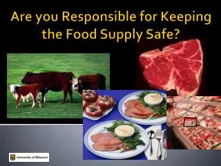 Are you Responsible for Keeping the Food Supply Safe?