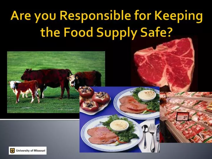 are you responsible for keeping the food supply safe