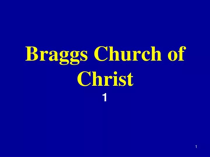 braggs church of christ