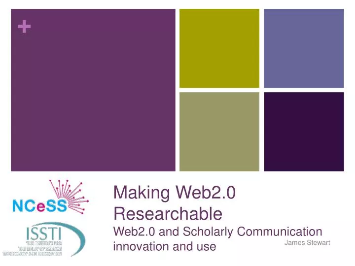 making web2 0 researchable web2 0 and scholarly communication innovation and use