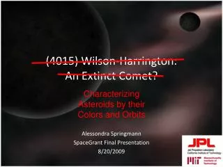 (4015) Wilson-Harrington: An Extinct Comet?