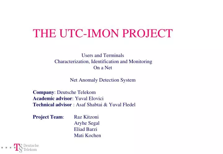 the utc imon project