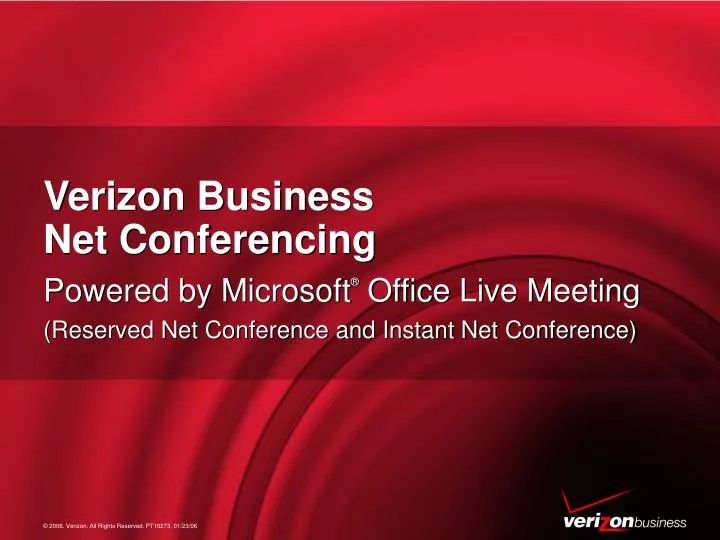 verizon business net conferencing