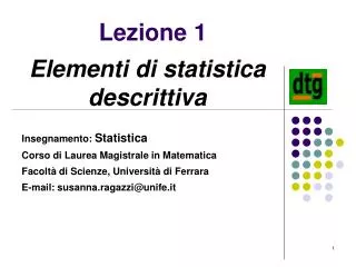 Lezione 1