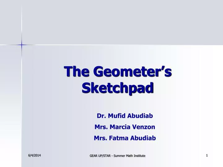 the geometer s sketchpad