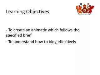 Learning Objectives