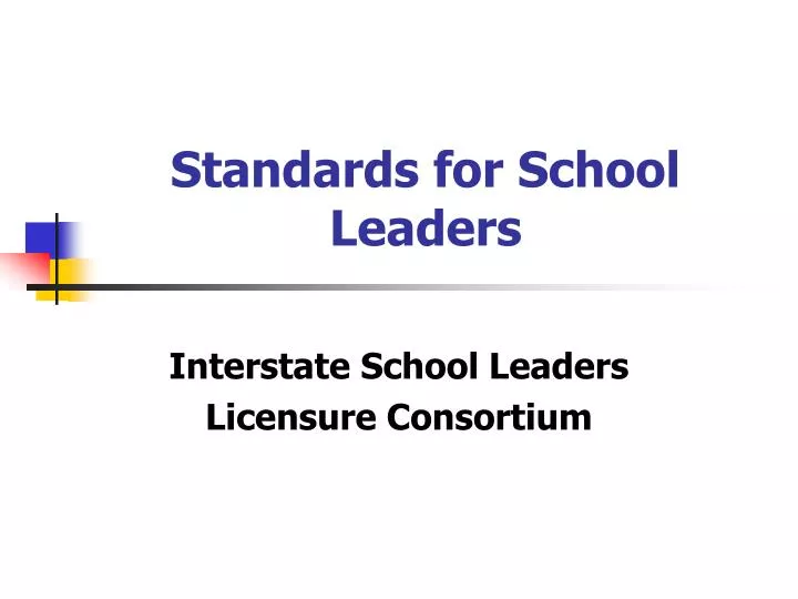 standards for school leaders