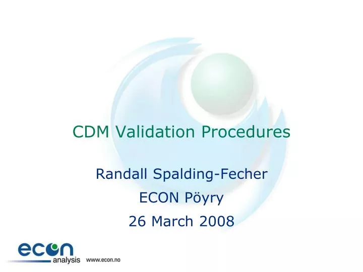 cdm validation procedures