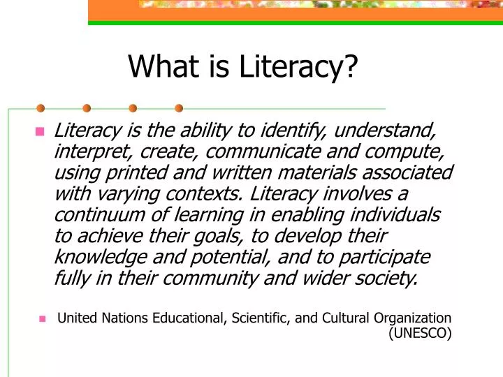 what is literacy