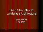 LAR 1144: Intro to Landscape Architecture - slide 1