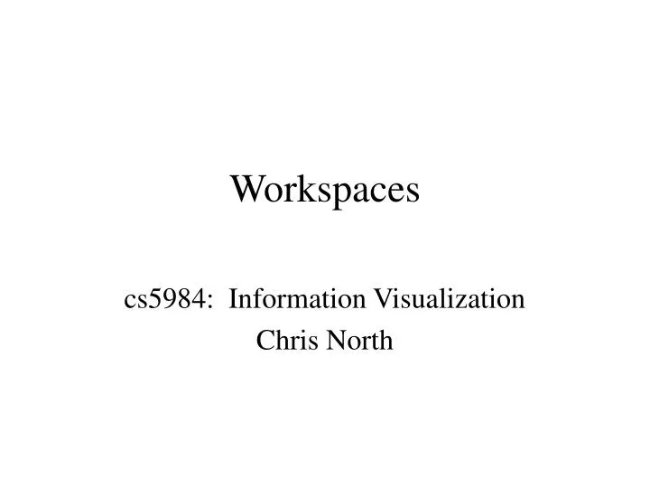 workspaces