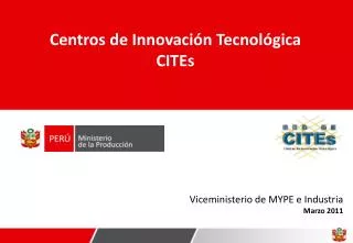 Viceministerio de MYPE e Industria Marzo 2011