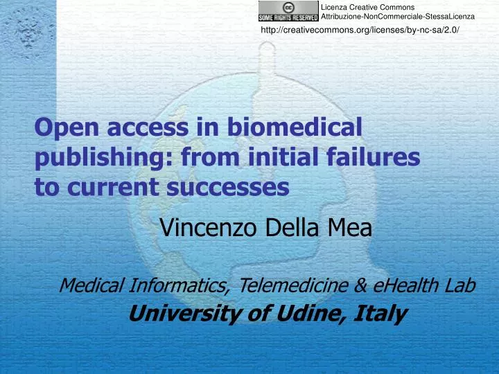 open access in biomedical publishing from initial failures to current successes