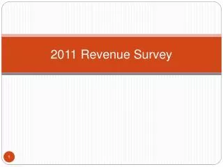 2011 Revenue Survey