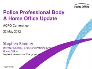 Police Professional Body A Home Office Update