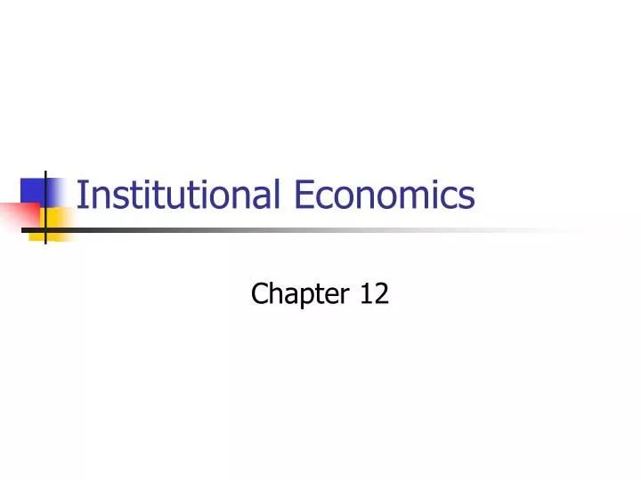 institutional economics