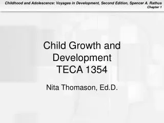 Child Growth and Development TECA 1354