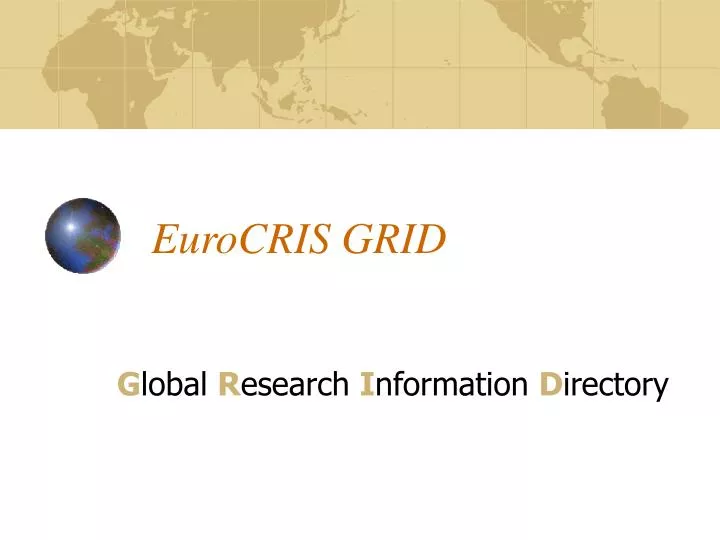 eurocris grid
