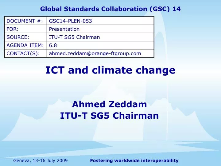 ict and climate change