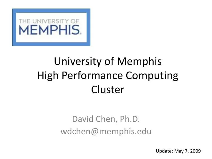 university of memphis high performance computing cluster
