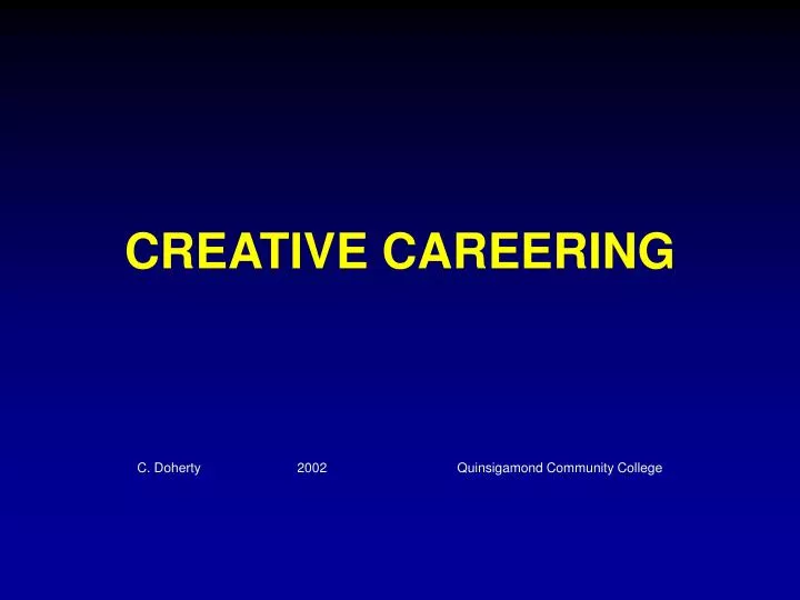 creative careering