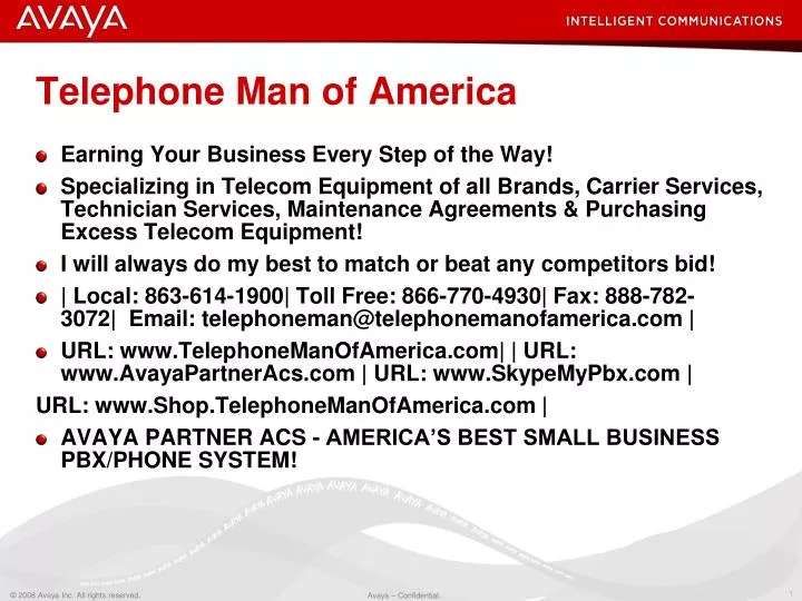 telephone man of america