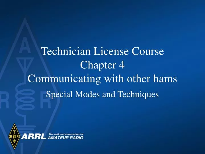 technician license course chapter 4 communicating with other hams
