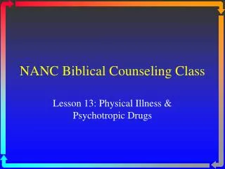 NANC Biblical Counseling Class