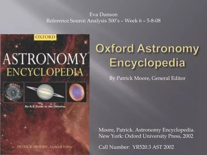 oxford astronomy encyclopedia
