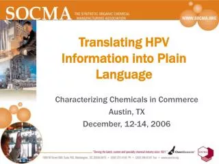 Translating HPV Information into Plain Language