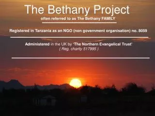 The Bethany Project