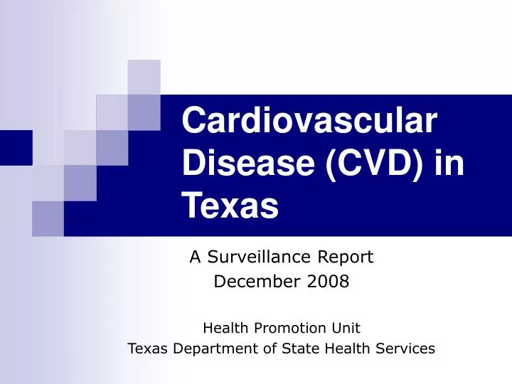 cardiovascular disease cvd in texas