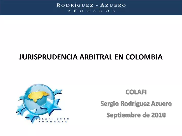 jurisprudencia arbitral en colombia