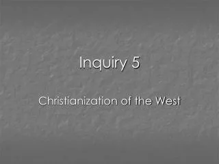 Inquiry 5