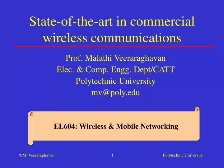 state of the art in commercial wireless communications
