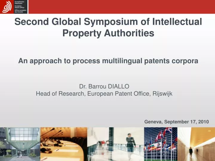 second global symposium of intellectual property authorities