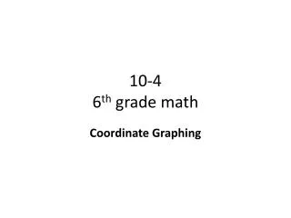 10-4 6 th grade math