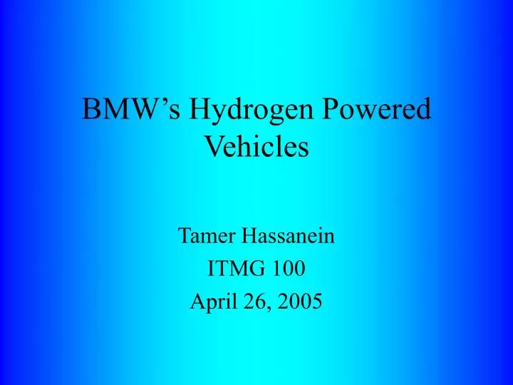 bmw s hydrogen powered vehicles