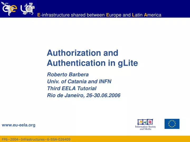 authorization and authentication in glite