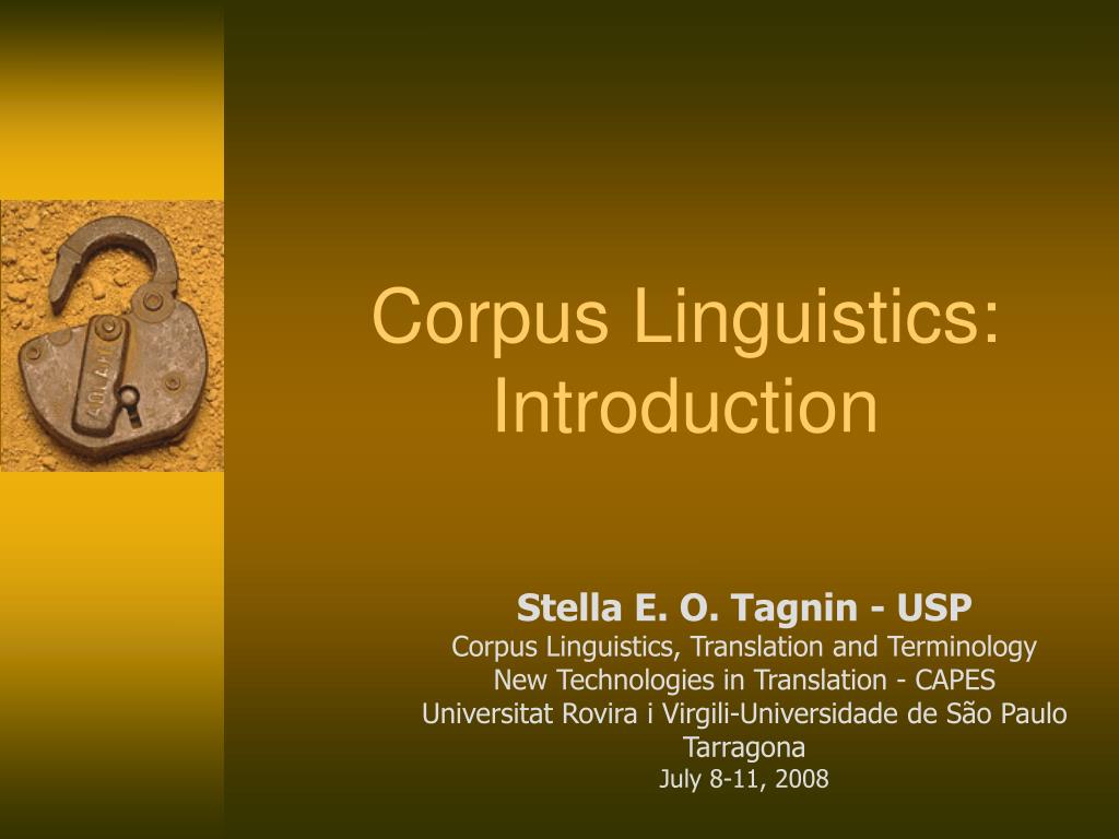 PPT - Corpus Linguistics: Introduction PowerPoint Presentation, free ...