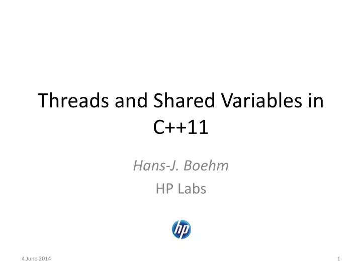threads and shared variables in c 11