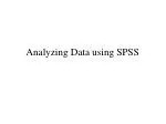 Analyzing Data using SPSS