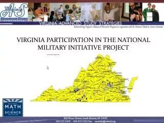 Virginia Participation in the National Military Initiative Project