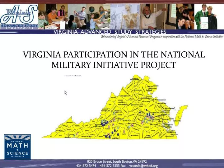 virginia participation in the national military initiative project